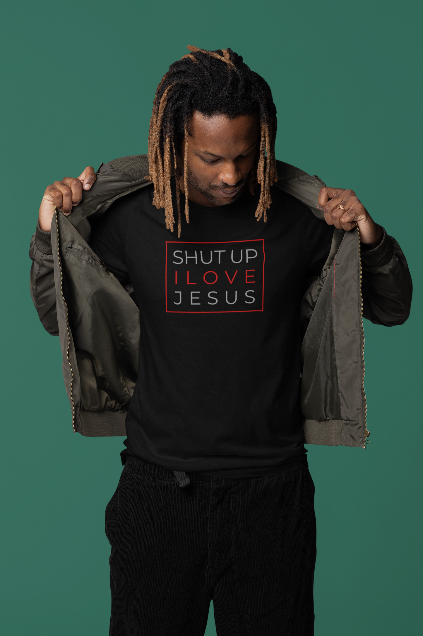 Shut Up I Love Jesus Silence The Talk T-Shirt