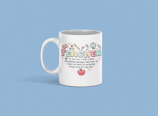 Teacher in Heart Coffee Mug 11oz