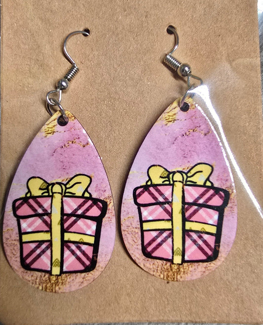 Christmas Gift Box Earrings