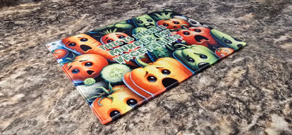 Murder My Vegetables Cutting Board