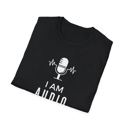 I Am Audio T-Shirt – Funny Tech Crew Shirt for Sound Engineers