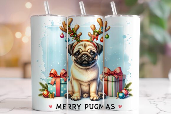 Christmas Merry Pugmas Tumbler