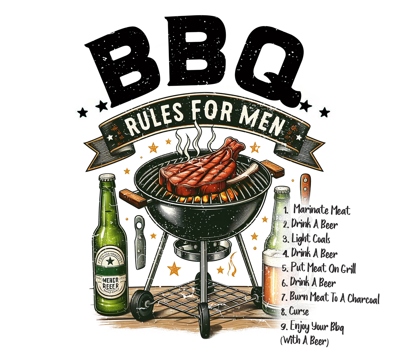 BBQ Rules for Men 20oz
