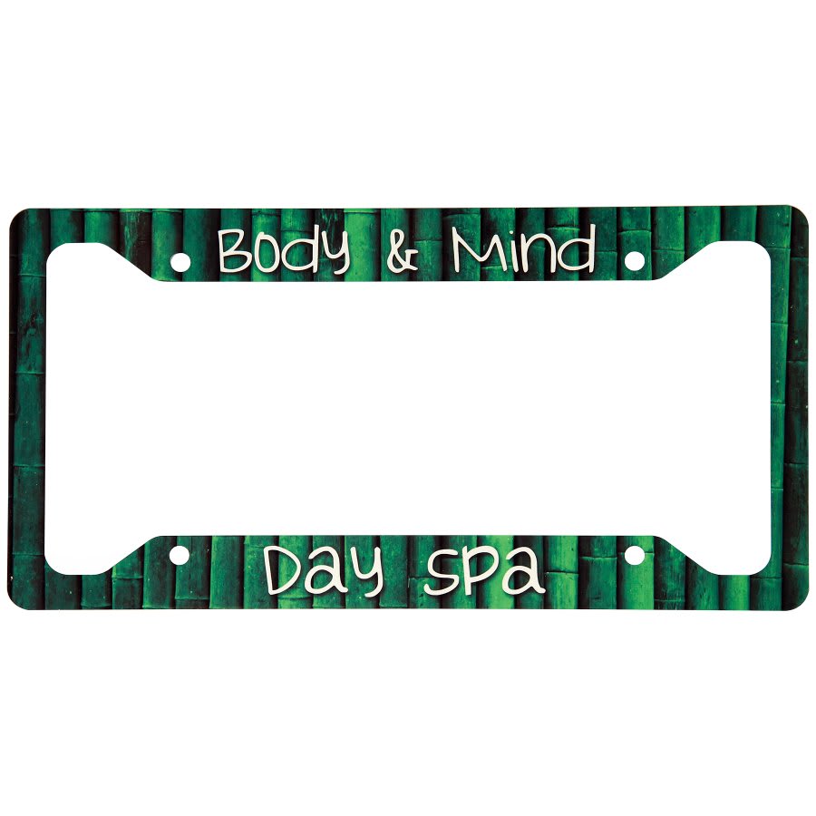 Personalized Aluminum License Plate Frame