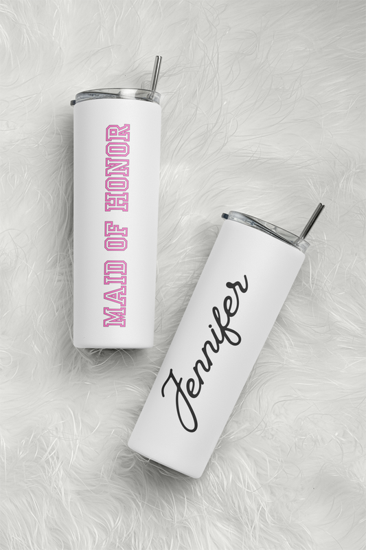 Maid of Honor Tumbler with Name