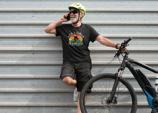 Life is Better on a Bicycle Retro Tshirt